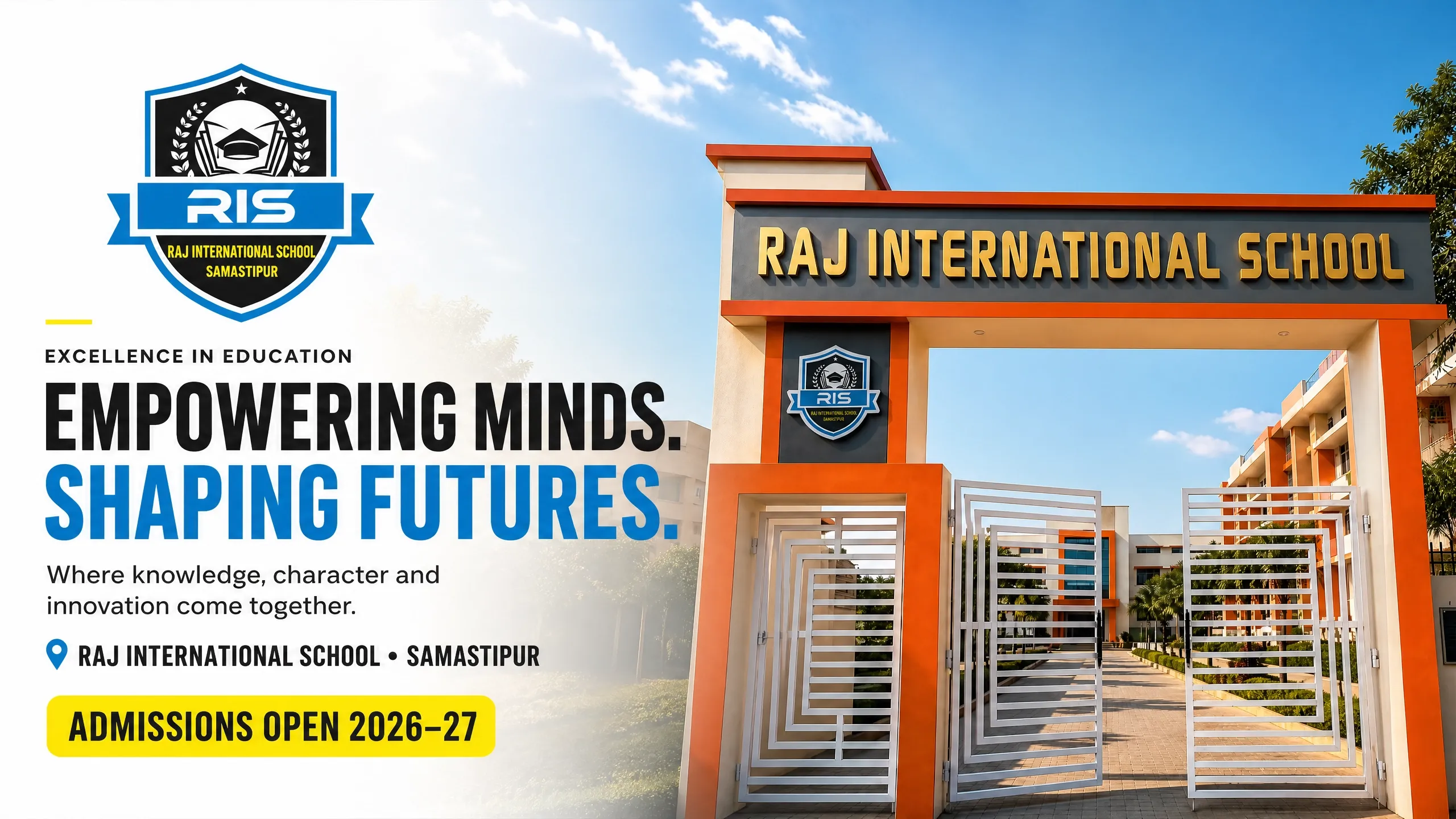 Raj International School Samastipur academic excellence and students learning