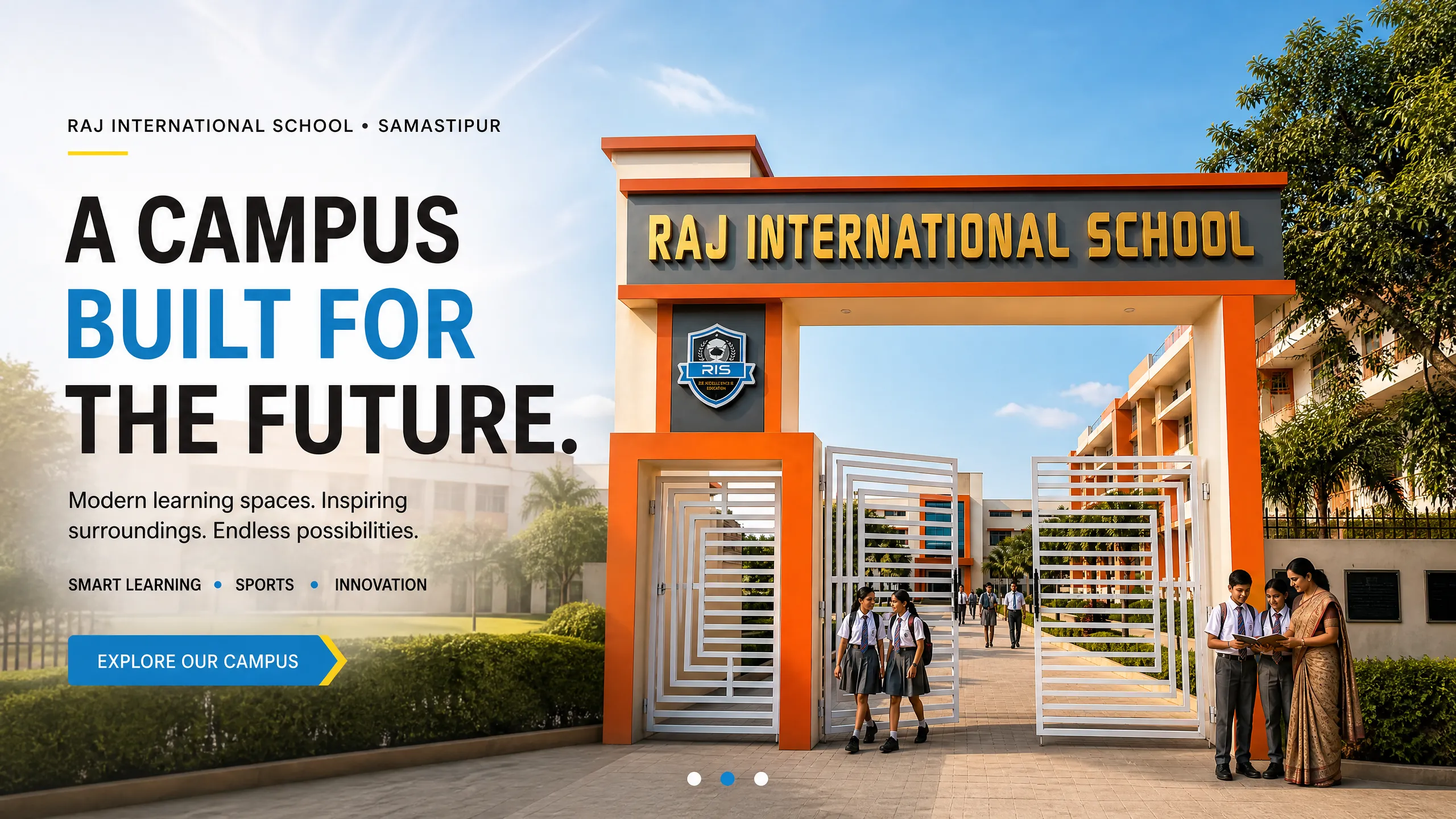 Raj International School Samastipur modern campus